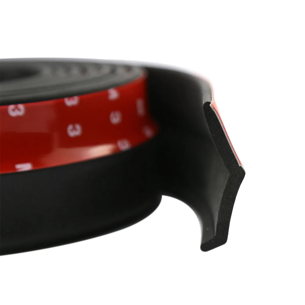 Universal Car Front Bumper Lip Splitter Spoiler Rubber Skirt Protector BodyTrim Bumper Lip Strip Car Side Lip Exterior Mouldings