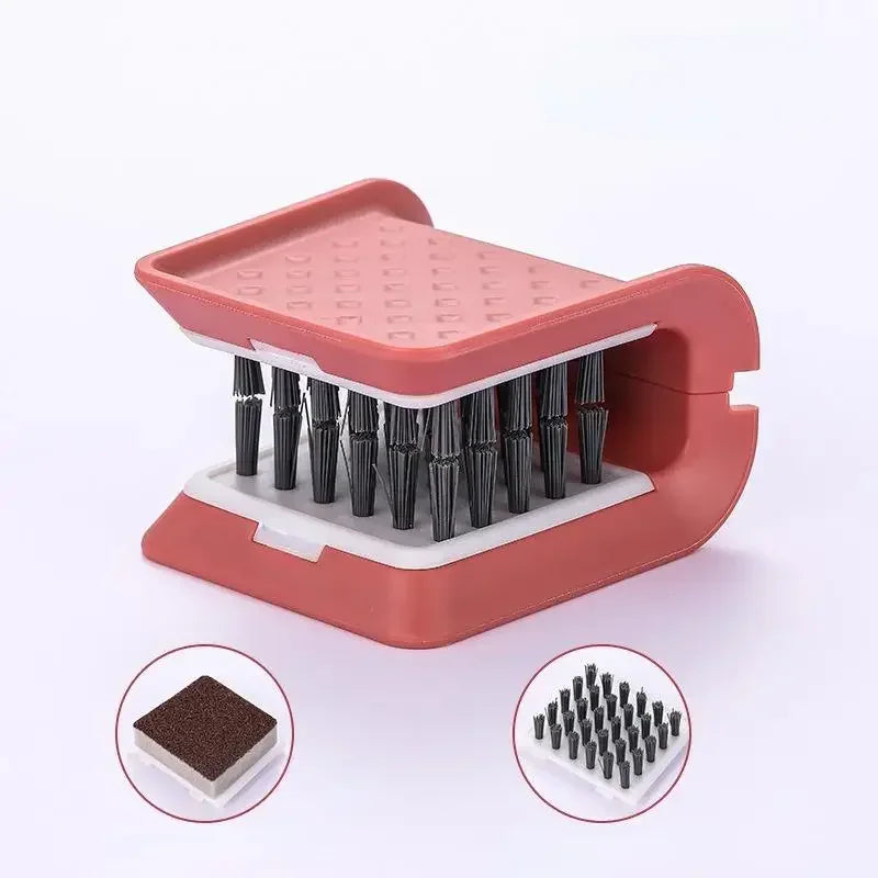 1PC Foldable Kitchenware Cleaning Brush U-shaped Dinner Plate Sponge Replaceable Head Kitchen Gadgets