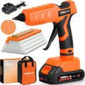 20V Cordless Hot Glue Gun Kit with 30 Sticks, Fast Heating for DIY Crafts and Repairs, Rechargeable Battery Included