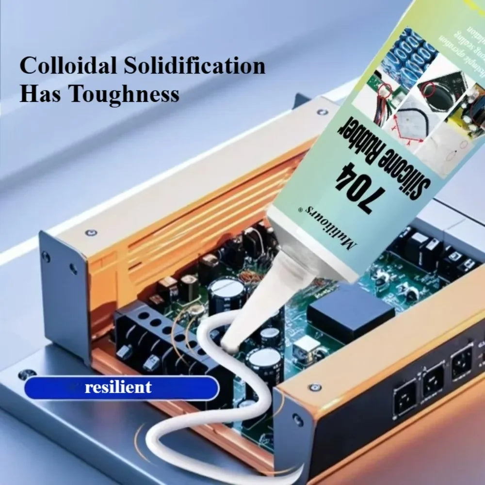 Silicone Industrial Adhesive 704/705/706 Electronic Sealant Components Lithium LED Insulation Waterproof Sealing Silicone Rubber