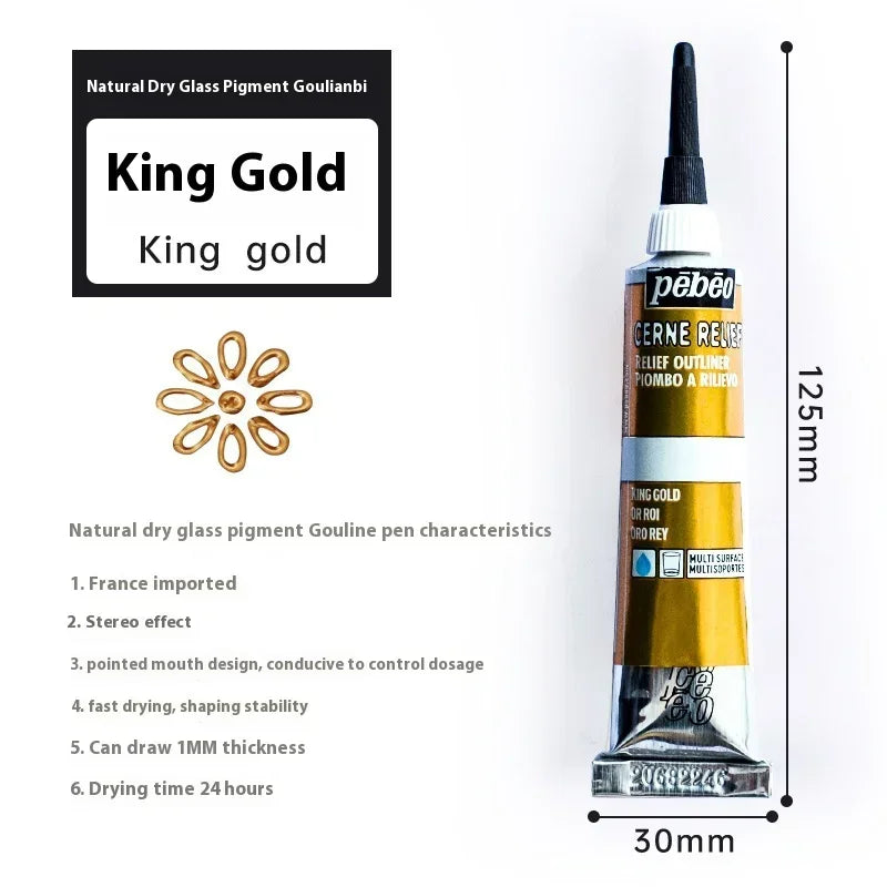 20ml Glass Acrylic Paint Tube Waterproof for Wood/Canvas/Fabric Doll Painting Rich Diy Colorant Glass Pigments Artist Supplies