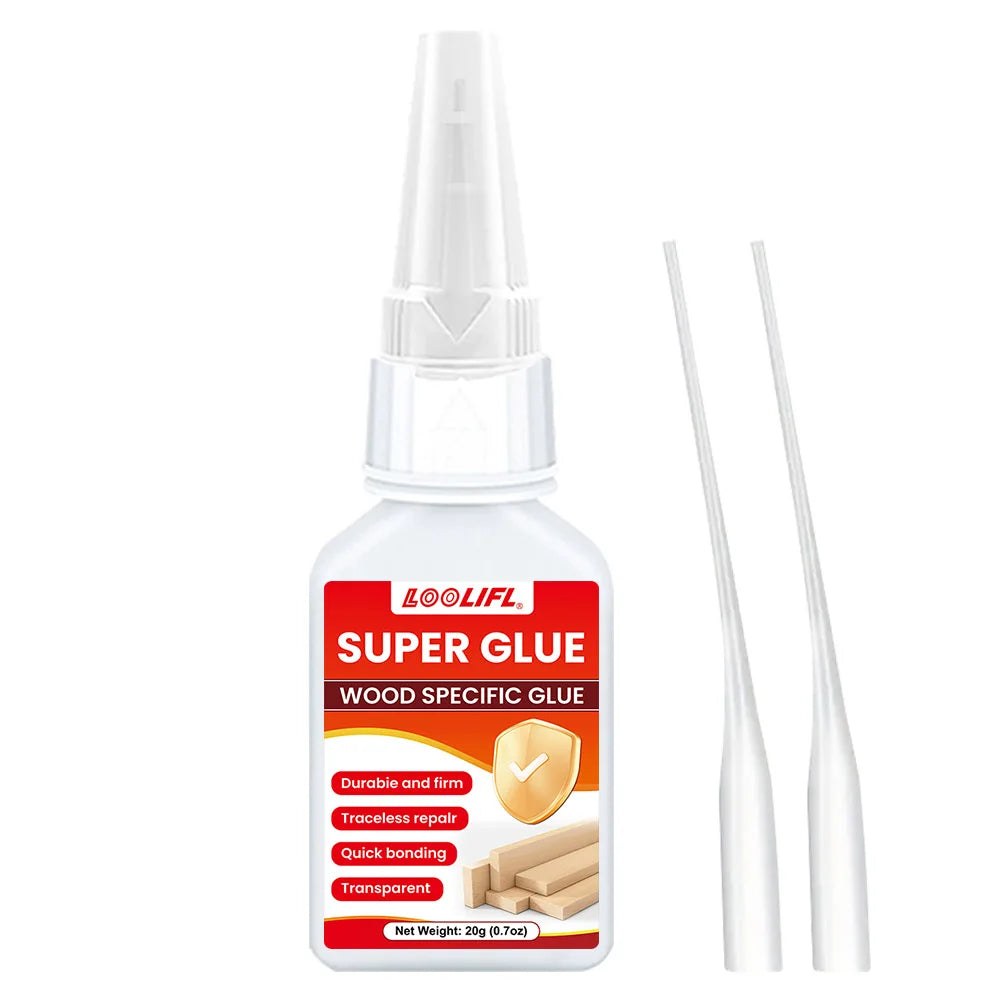 20g fast drying wood glue - transparent and residue free, suitable for wooden furniture and DIY crafts, ideal for wood repair