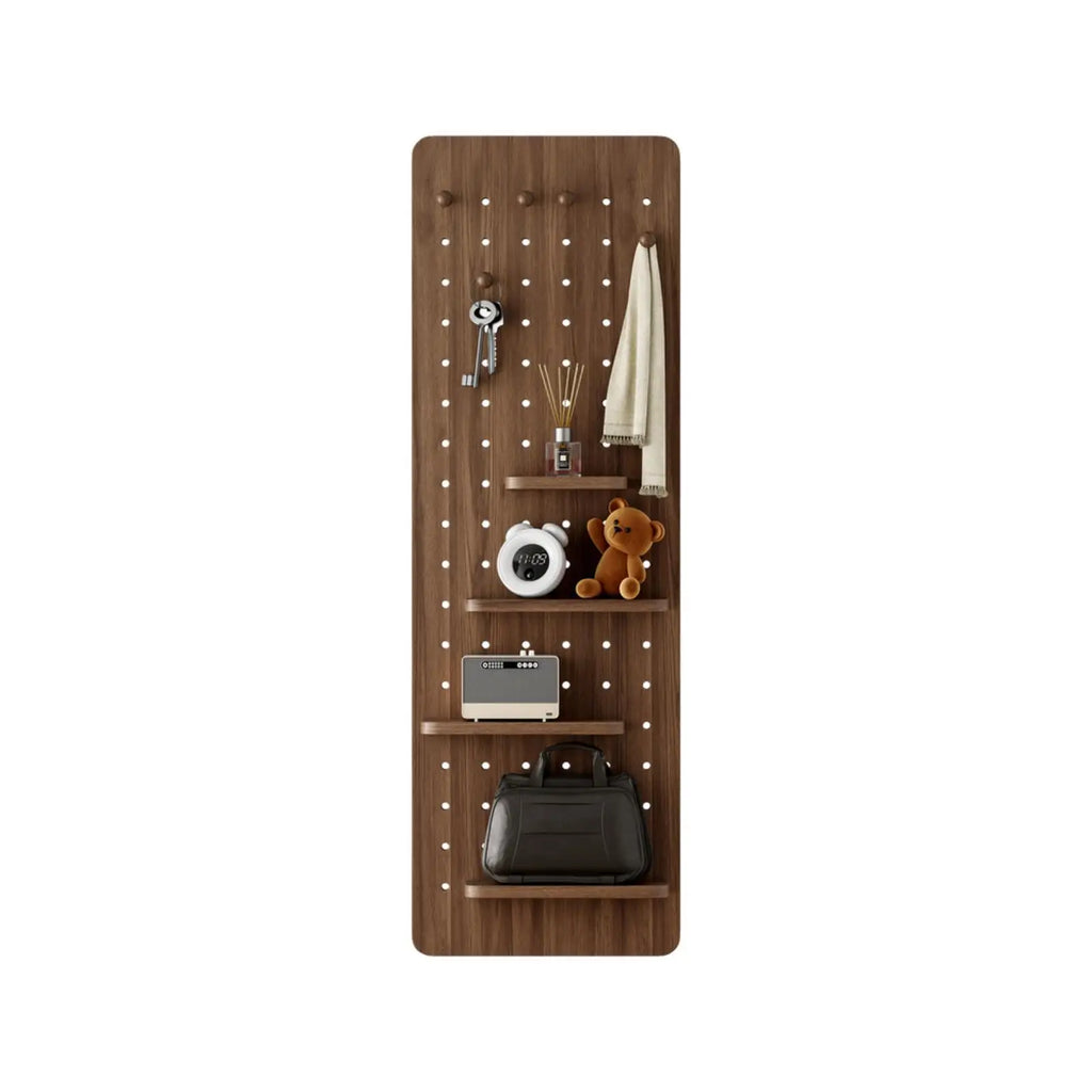 Wall Mounted Full Body Mirror with Storage Multifunctional Wooden Frame Mirror Panel for Living Room Bedroom