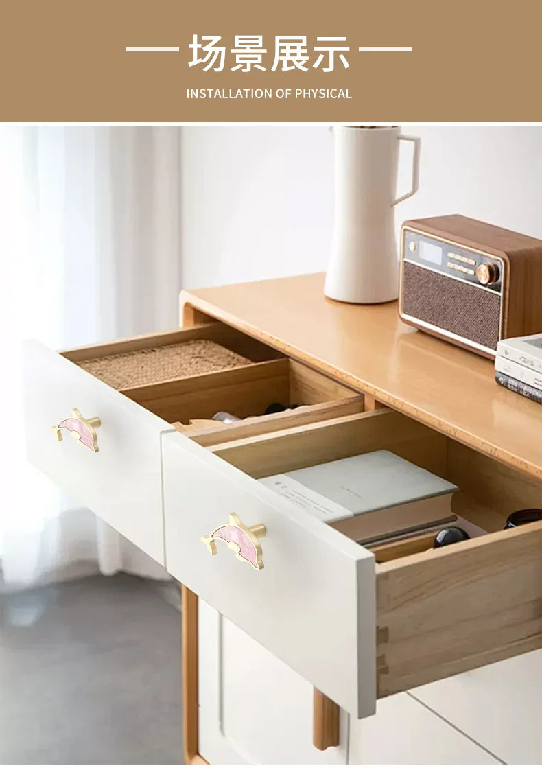 Modern Cupboard Drawer Knobs Wardrobe Furniture Single Hole Door Handle Simple Personality Children's Room Bedside Table Knobs