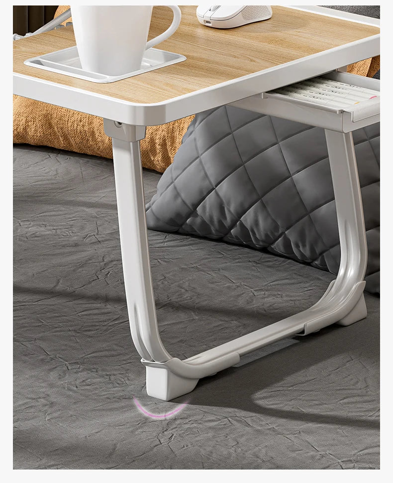 Foldable laptop desk, desktop lifting laptop rack, reading laptop desk, home breakfast tray office desk, study desk with drawers