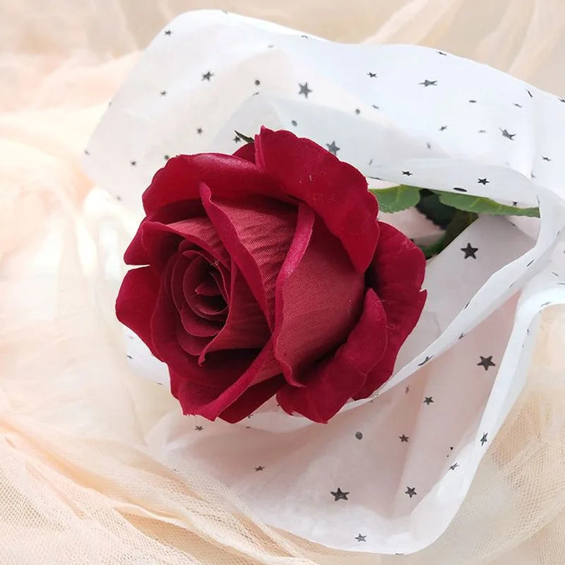 20pcs sheet Cotton Bouquet Flower Wrapping Paper Star Moon Sydney Paper Wrapping Paper Flower Wrapping Paper Cake Baking Gift