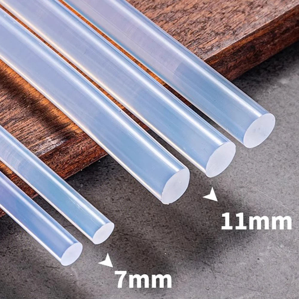 Hand DIY Hot Melt Glue Sticks Translucent Strong Viscosity Rods for Glue Gun High Temperature Resistant Hot Glue Repair Tools