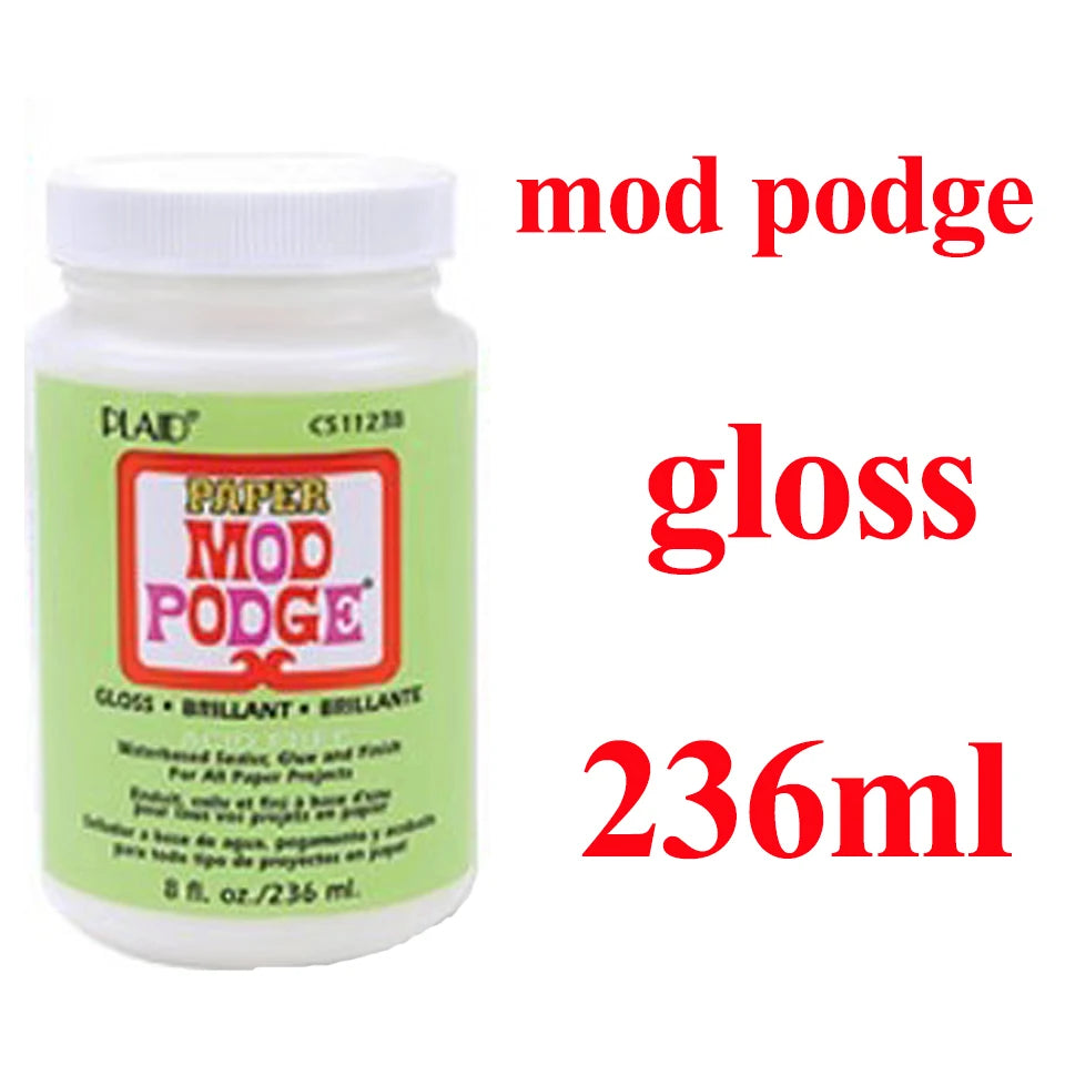236/473ml Mod Podge American original Transparent paper with acid-free matte high gloss specimen repair flower glue mod podge