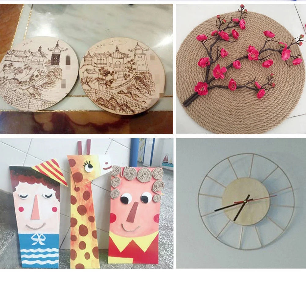 20Pcs 10cm wood planks,round square wood chips DIY Wood Craft Material For Painting,Pyrography.Architectural Model Home Decor