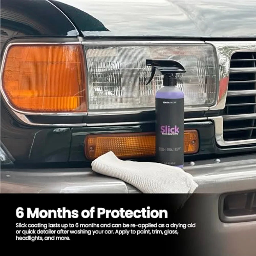 Couth Slick Ceramic Spray Coating 16 oz SiO2 Hydrophobic Gloss Paint Sealant for Cars Boats RVs Motorcycles - Long Lasting Shin