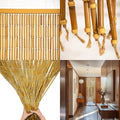 Elegant Bamboo Bead Curtains for Doors, Natural Privacy Dividers, Stylish and Easy to Install