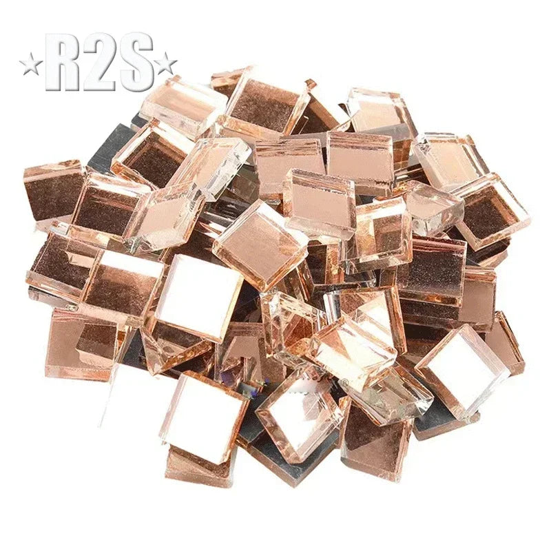 100g Glass Mirror Mosaic Tiles Bulk Diamond Shape DIY Craft Handcrafted Accessory Home Wall Artwork Decor Supplies arte