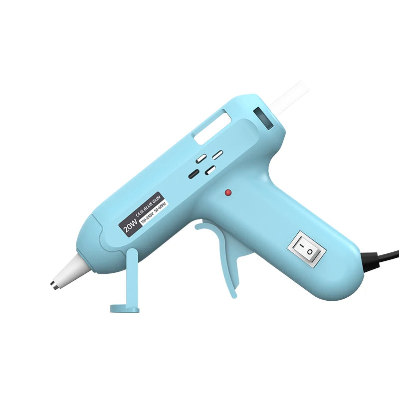 JCD 20W Hot Melt Glue Gun DIY Mini Household Industrial Guns Heat Temperature Thermo EU Electric Repair Tool Use 7mm Glue Sticks