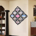 4x6In Wall Photo Frame Collage Reusable 9 Grid Photo Frame Creative Photo Frame for for Wall Decoration and Photo Display