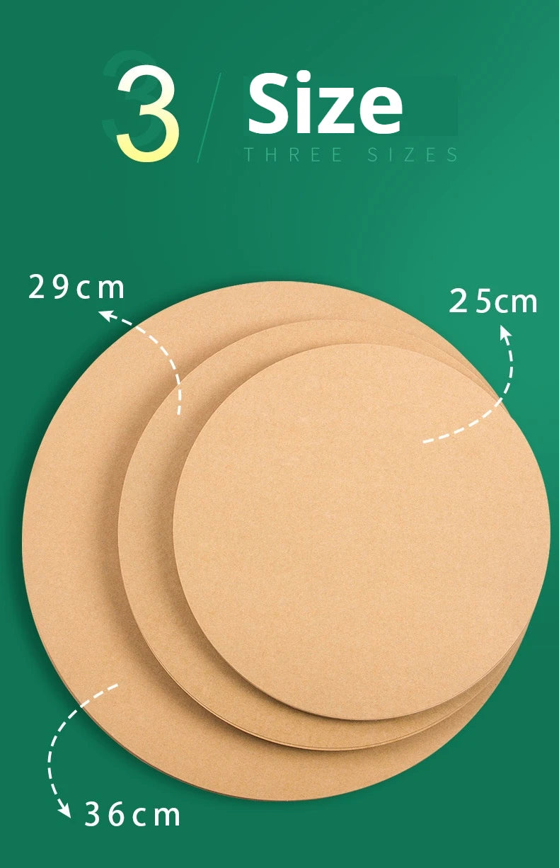 25/29/36 cm Colored Cardstock 200g Round Blank Cardboard Cardstock Sketch Paper for DIY Craft Papercraft Scrapbook Paper Album