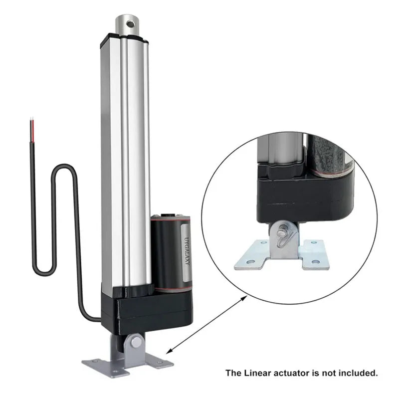 2 PCS Linear Actuator Mounting Brackets, Silver Heavy Duty Metal Mounting Brackets for Linear Actuator (H-Shape)