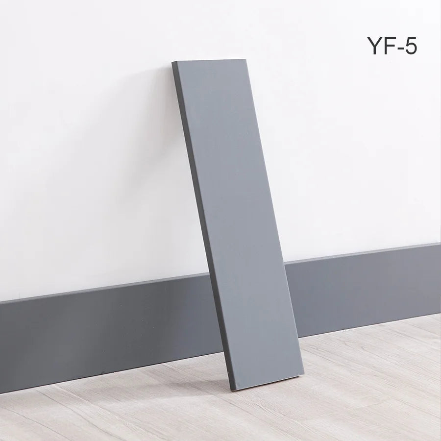 10pcs Self-Adhesive Wooden Stickers Wall Stickers Skirting Lines 10mm Thickness Suitable for All Indoor Places 17.72X4.72In