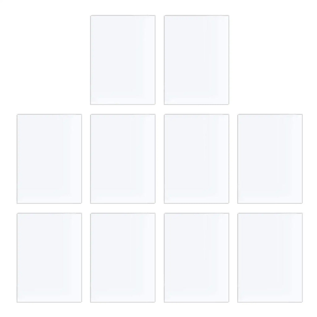 10Pcs Clear Acrylic Sheets Plexiglass Sheets Multifunctional Crafting Supplies 2mm Thick Acrylic Boards for Display Projects