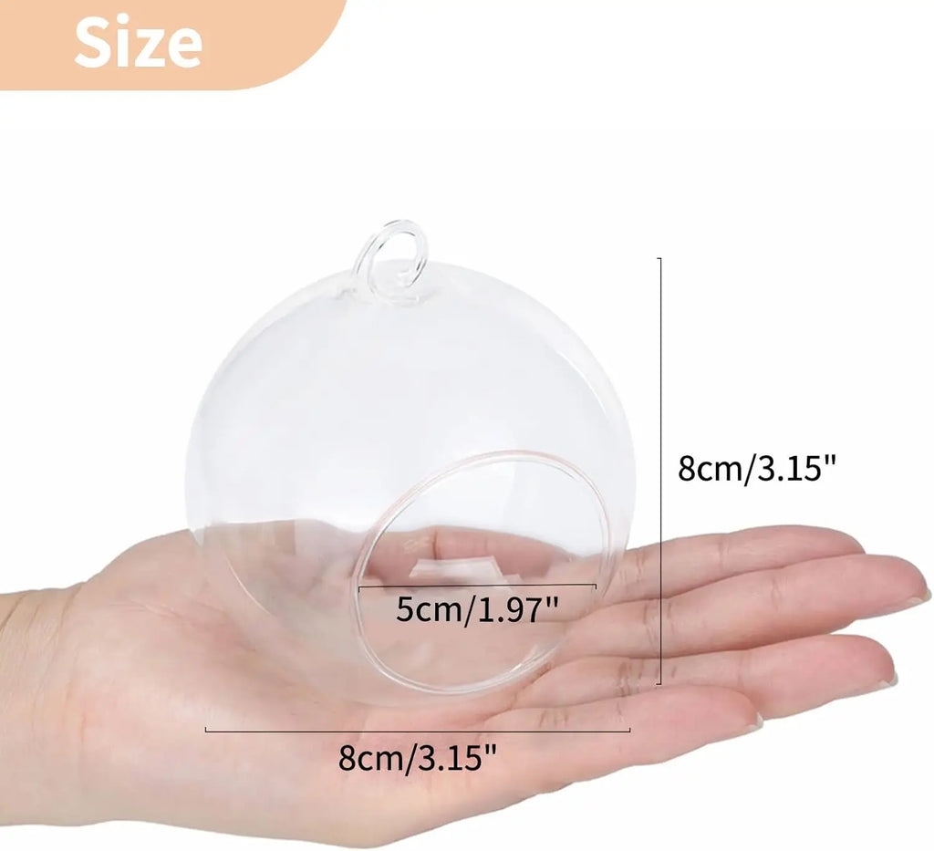 24 Pcs Hanging Glass Tealight Holders, Plant Terrariums, Home Decor for Indoor Outdoor Garden