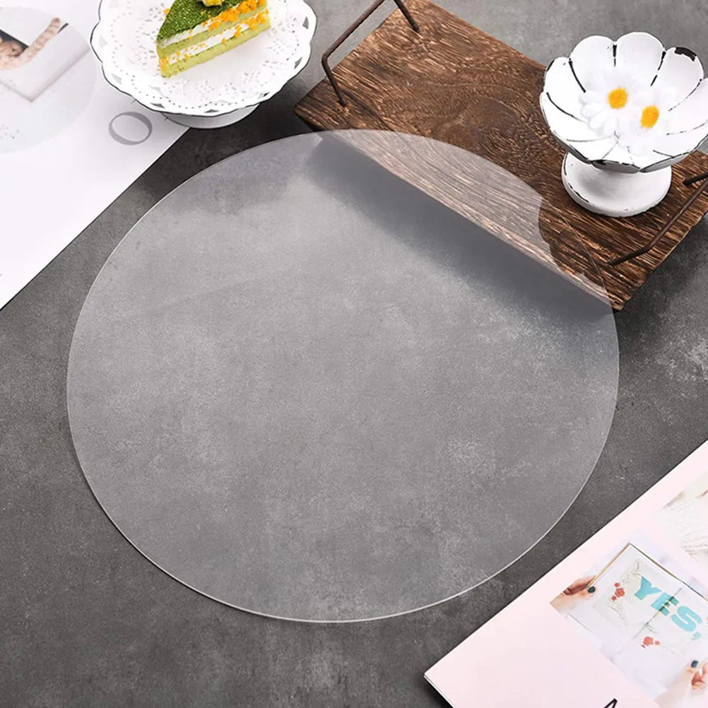 Round Acrylic Sheet Clear 1Mm Ultra Thin Light Weight Craft Disc for DIY Art Projects Scrapbooking Display Mounting Panels