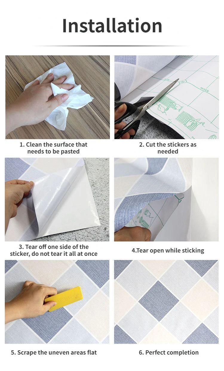 Wallpaper for Walls In Rolls Formaldehyde-free Bathroom Waterproof Sticker Toilet Wall Renovation Moisture-proof Wall Stickers