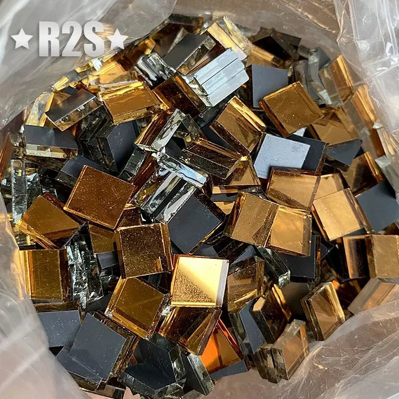 100g Glass Mirror Mosaic Tiles Bulk Diamond Shape DIY Craft Handcrafted Accessory Home Wall Artwork Decor Supplies arte