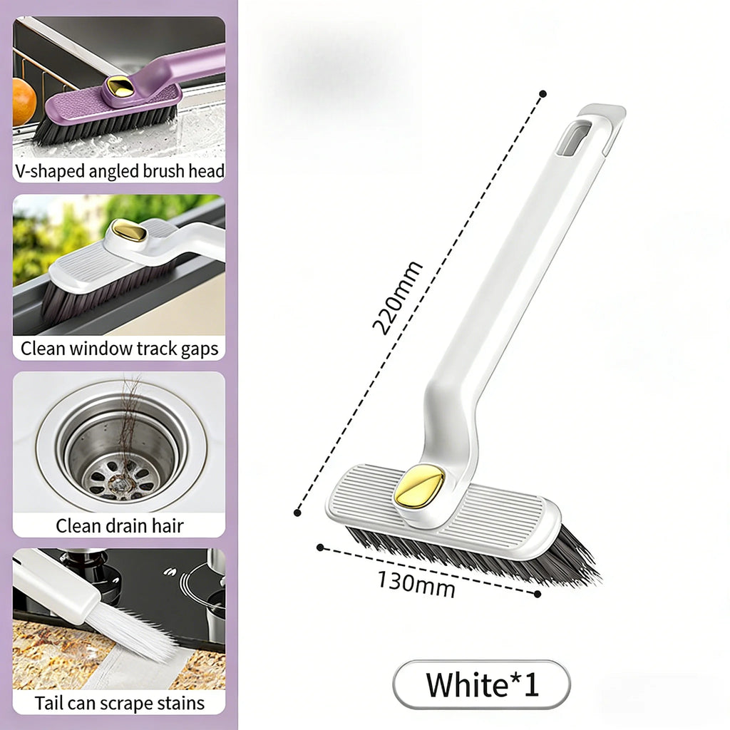 Long Handle Grout Brush, Stiff Bristles for Deep Cleaning, Non-Slip Grip,  Perfect for Bathroom Tile & Kitchen Floor Gaps