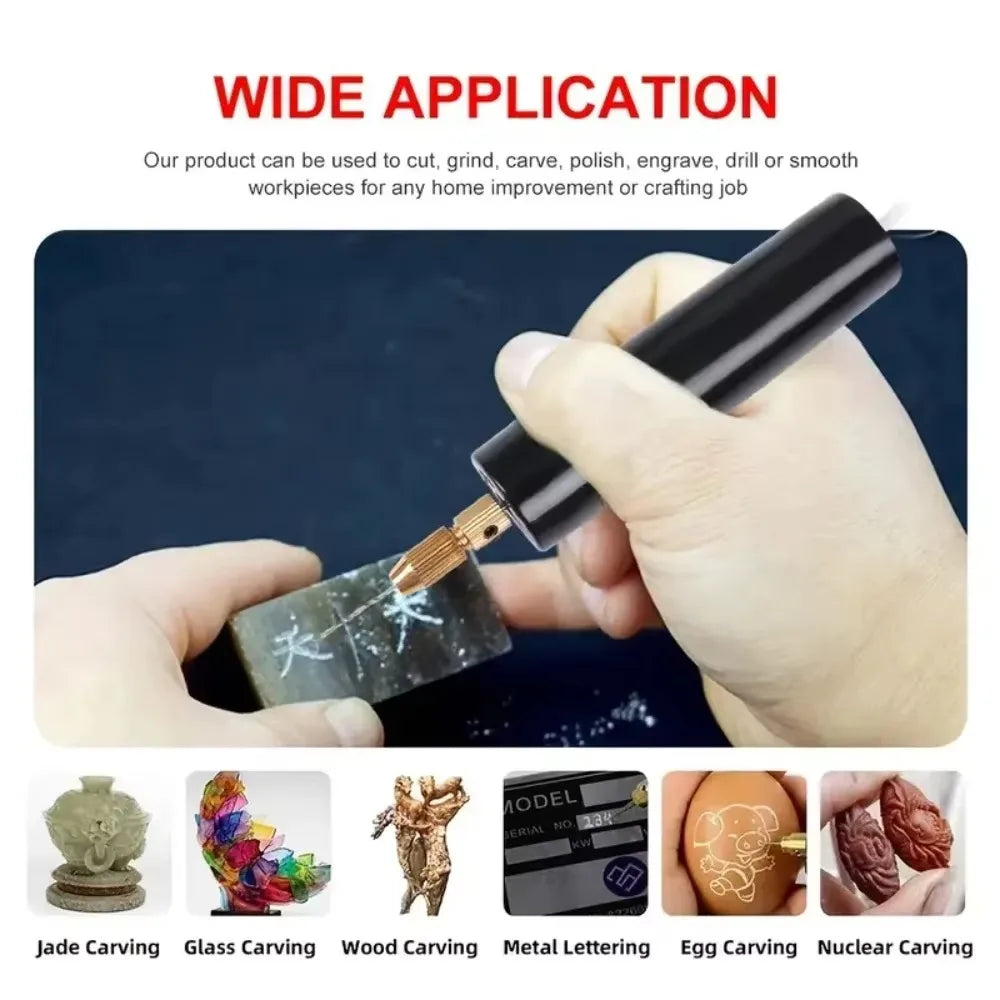 Micro-Electric Hand Drill Set For Resin,Electric Mini Drill For Jewelry Making Electrical Pin Vise Kit