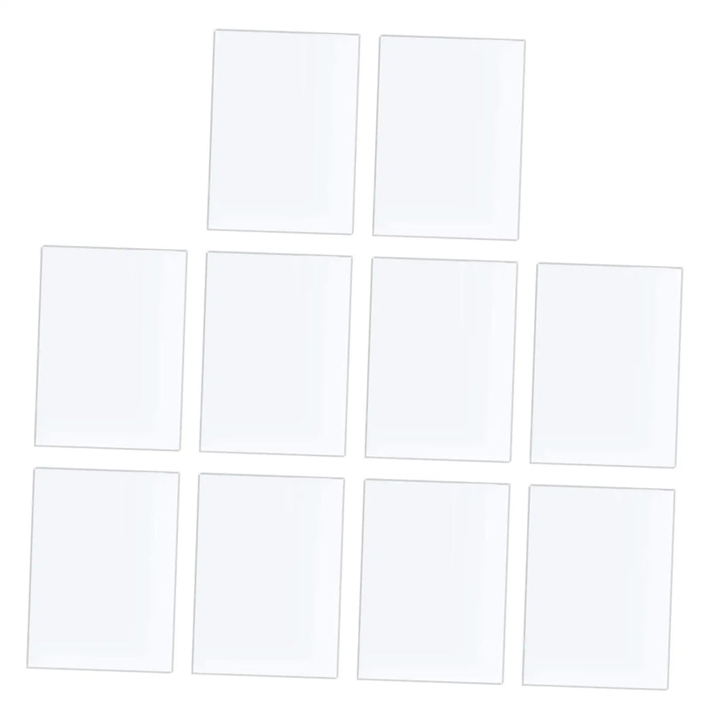 10Pcs Clear Acrylic Sheets Plexiglass Sheets Multifunctional Crafting Supplies 2mm Thick Acrylic Boards for Display Projects