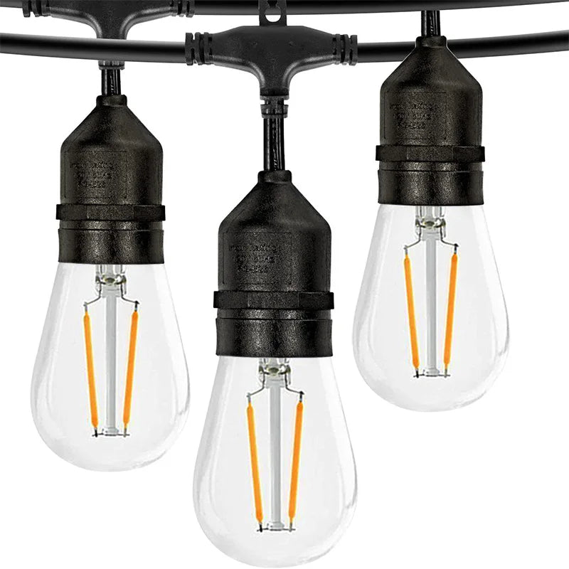 S14 Led String Lights Outdoor for Christmas Outside Patio Globe Shatterproof Bulbs garden garland wedding Decorative