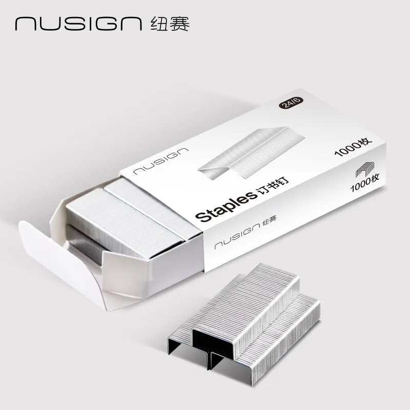 12# Staples 24/6 1000pcs Per Box, Non-Rust Office Stapler Refills, Standard Size Staples for Daily Office Use、Buy 1 Get 1 Free