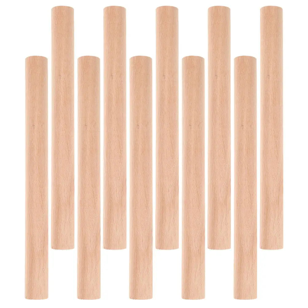 10Pcs Wooden Dowel Rods Smooth Surface Multi Purpose Craft Sticks DIY Wood Dowels for Crafting Decoration Supplies