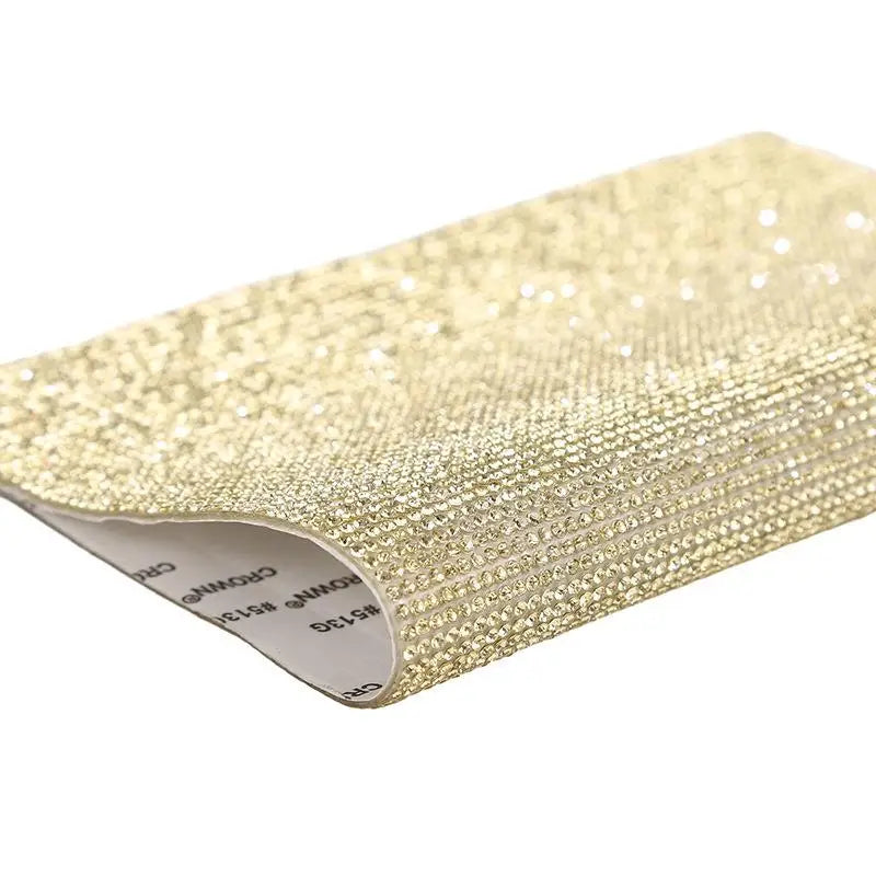 12x20cm Self Adhesive Rhinestone Sticker Tape DIY Decoration Diamond Sticker For Arts Crafts DIY Car Phone Clothes Decoration