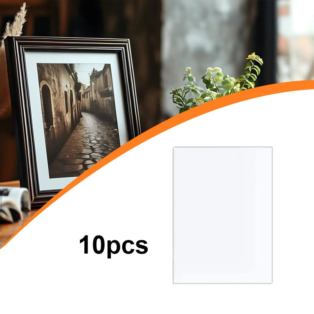 10Pcs Clear Acrylic Sheets Plexiglass Sheets Multifunctional Crafting Supplies 2mm Thick Acrylic Boards for Display Projects