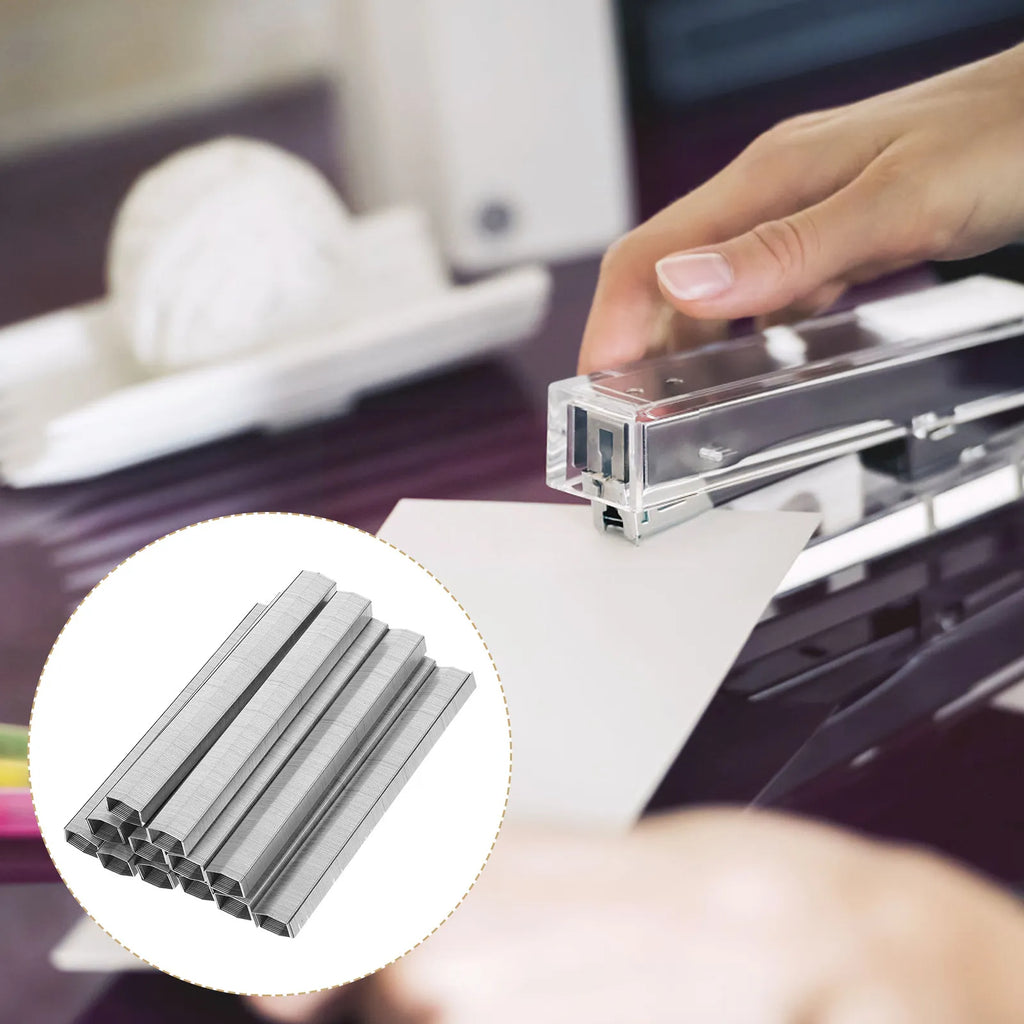 2 Boxes Mini Staples Multi-Function Stapler Refills Long-Lasting Office Supply Compact Metal Paper Fasteners for Home School