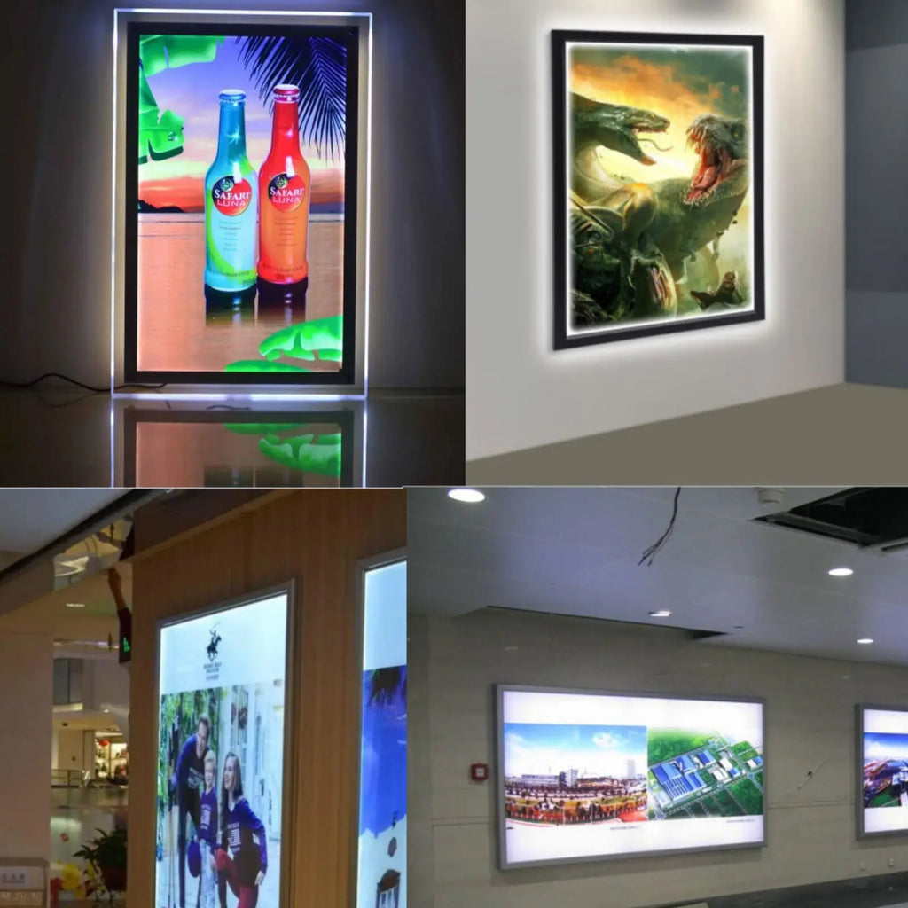 24"x36" Advertising Frame Store Wall Mount LED Light Box Movie Poster Display US