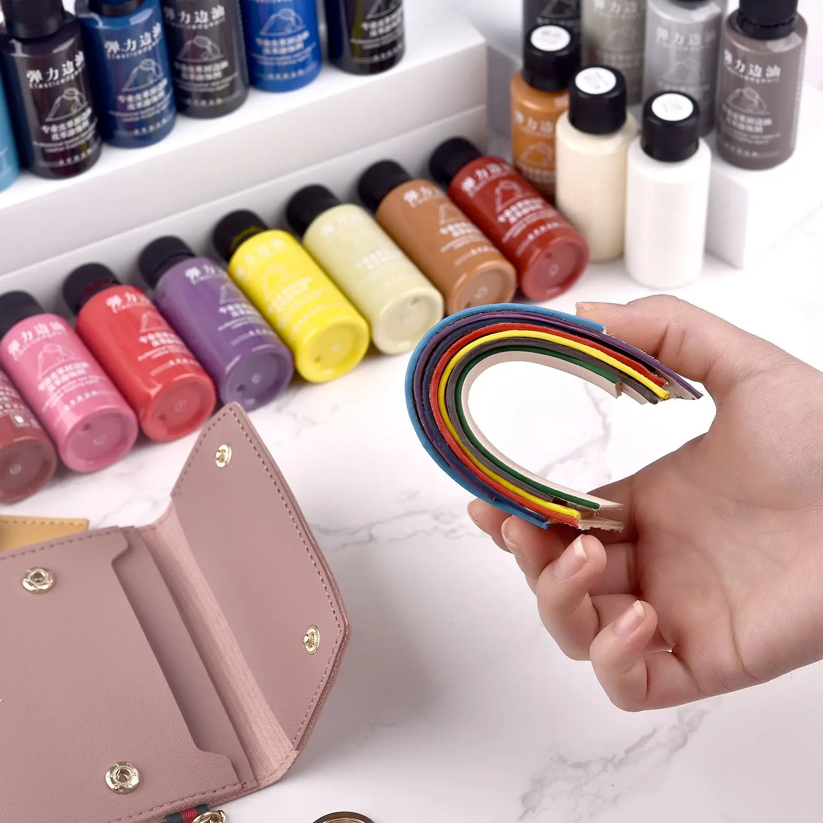 30ml Matte Elastic Edge Sealing Oil Leather Dye Diy Leather Edge Paint Leather Goods Renovation Trimming Edge Sealing Pigment