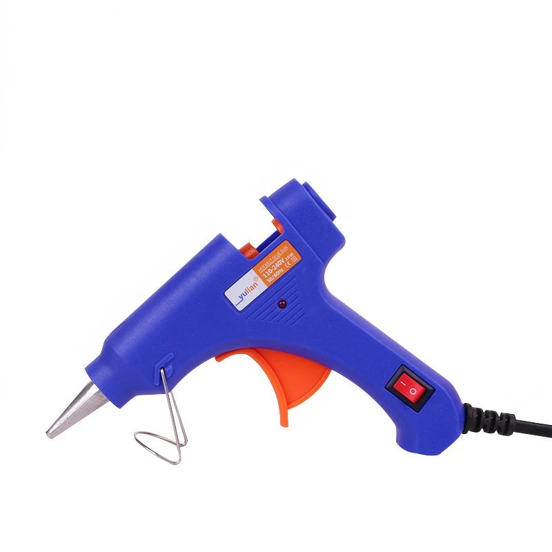 Hot Melt Glue Gun with 7mm Glue Sticks Mini Industrial Guns Heat Temperature Thermo Electric Repair Tool Heat Gun Hot Glue Stick