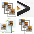 Aluminum 16x20 Picture Frame with Tempered Glass, Holds Photos up to 16x20, Ideal for Home or Gallery, Black, 3-Pack