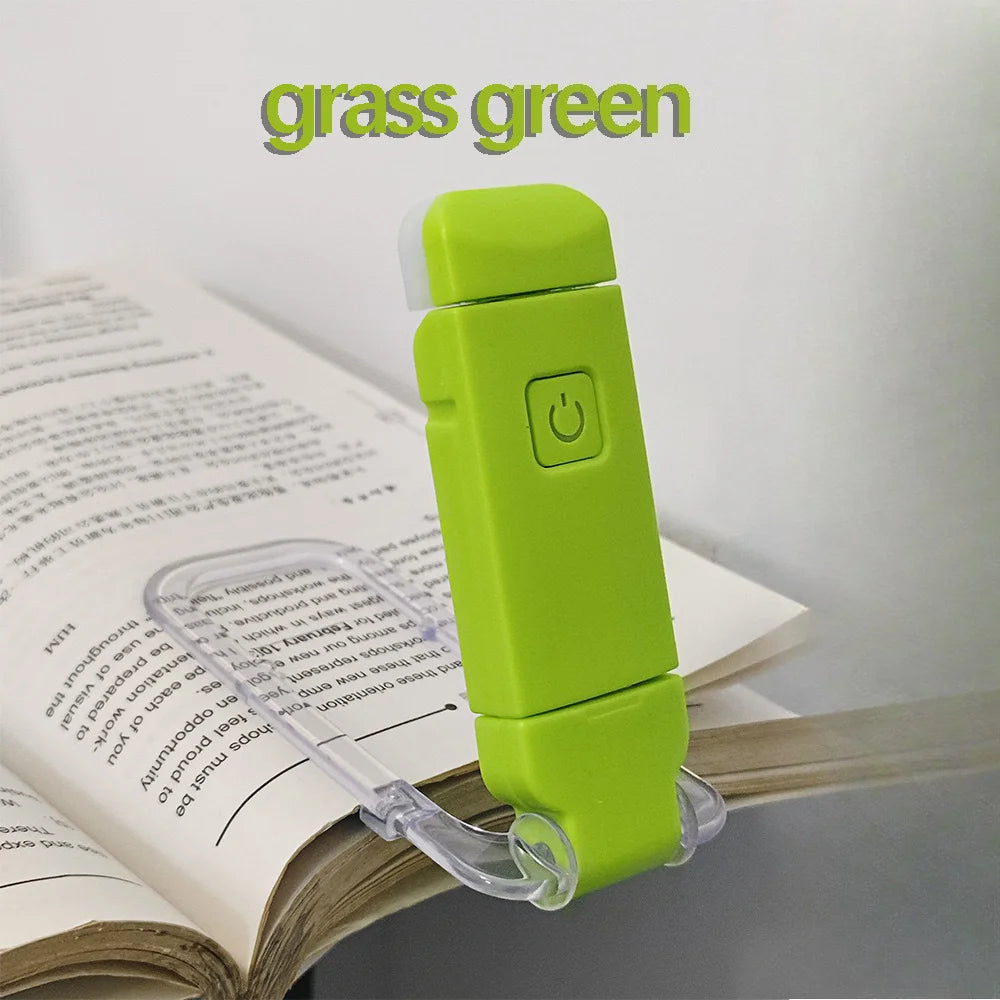 LED USB Rechargeable Book Light Reading Light Eye Protection Night Light Portable Clip Desk Light Bookmark Read Light Night Lamp