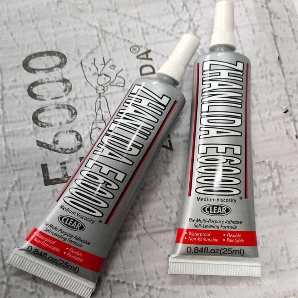50ml E6000 Jewelry Crafts Multipurpose Adhesive Crystal Cloth Rubber Beads Bonding Super Liquid Glue Repair Phone Screen Glass