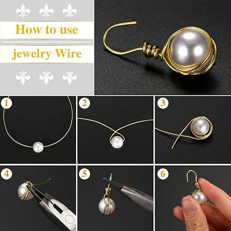 0.3-1.0mm Jewelry Beading Wire Tarnish Resistant Jewelry Copper Wire for Bracelet Necklaces Craft Jewelry Making Supplies