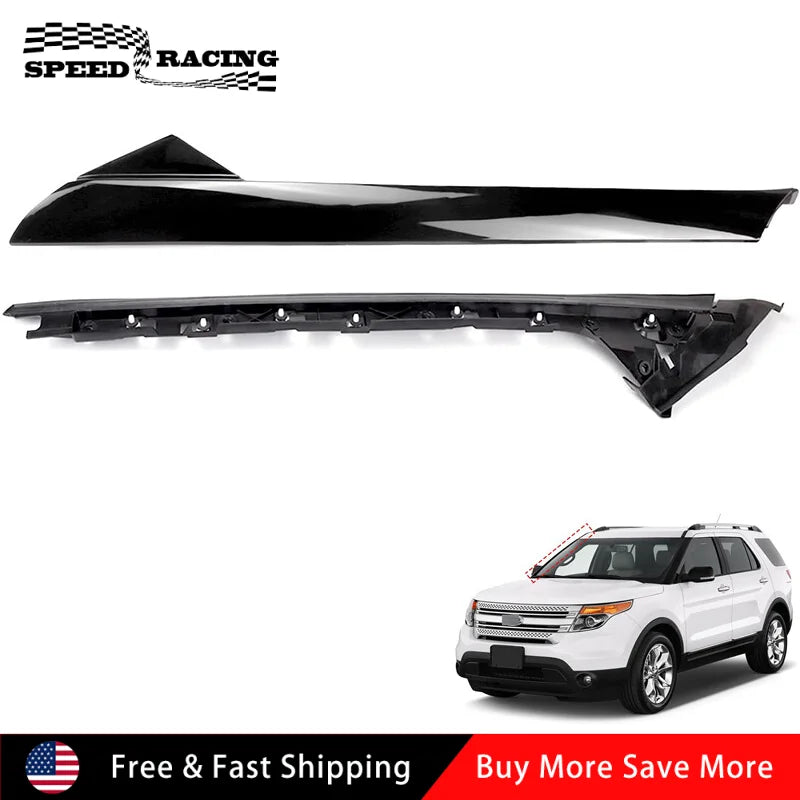 926-451 BB5Z-7803136-AA BB5Z-7803137-AB Passenger Right Side Windshield A-Pillar Molding Trim For 2011-2019 Ford Explorer