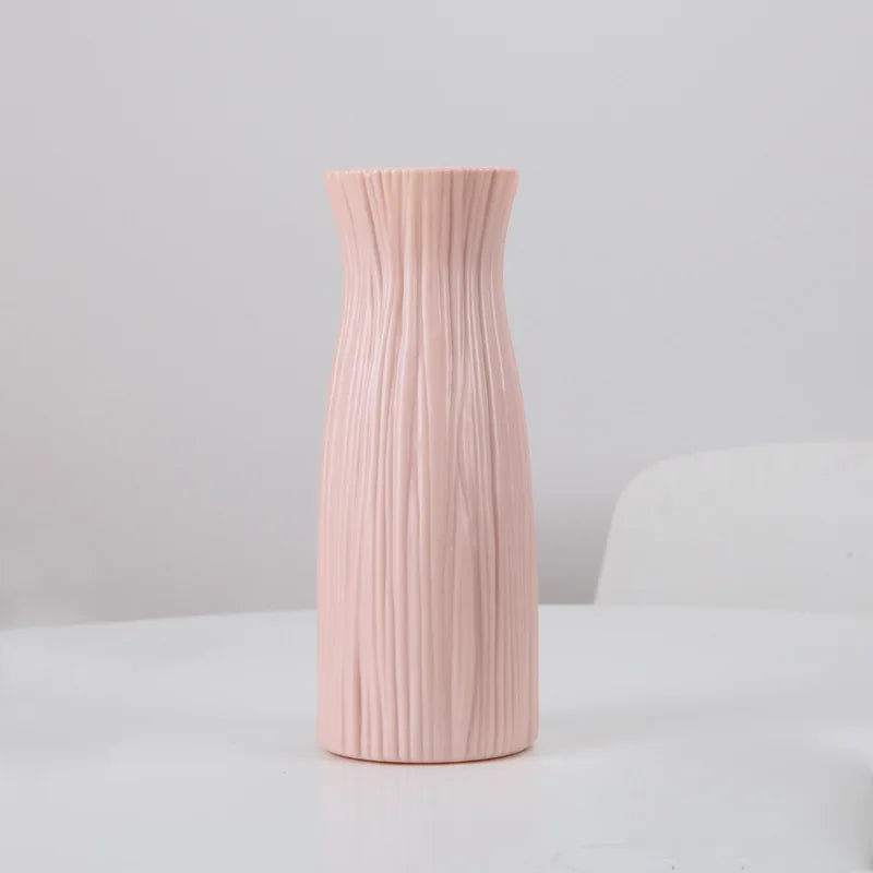 Plastic Flower Modern Vase Decoration Home Nordic Style Vase Imitation Ceramic Flower Pot Decoration Vases for Flowers
