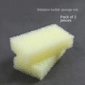 Dishwashing Sponge Thickened Scouring Pad Pot Brush Imitation Loofah Sponge  Kitchen Cleaning and Decontamination Brush