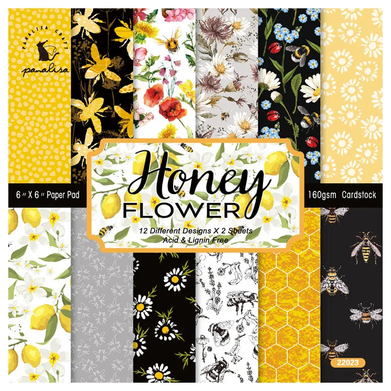 12 Sheet Scrapbooking Paper 15x15cm, Christmas Journal Planner Paper Pad Cardstock Backgrounds Card for DIY Art Craft Decoration