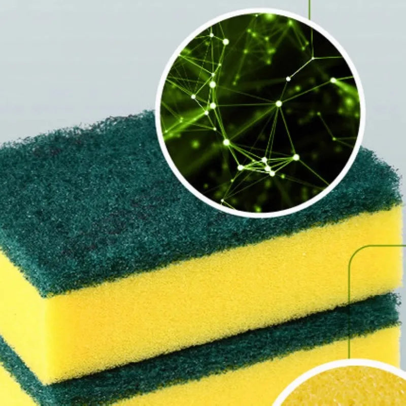 3M Scotch-Brite Heavy Duty Scrub Sponge Dishwashing Kitchen Pot Rust Focal Stains Sponge Removing Kit Cleaning Brush Sponges