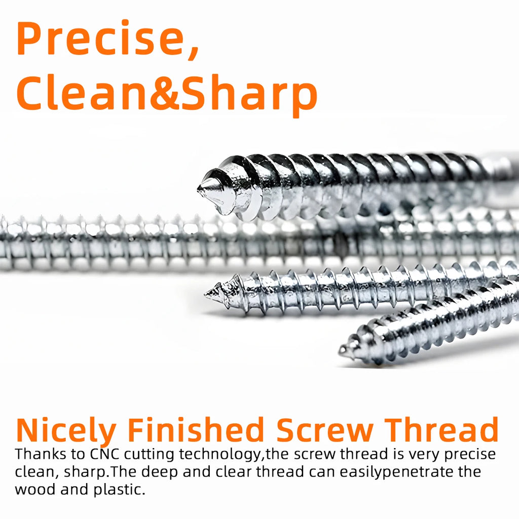 570Pcs Self Tapping Screws Set, 304 Stainless Steel Sheet Metal Screws Kit, Phillips Drive Wood Screw Assortment