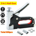 3 In 1 Manual Nailing Gun Furniture Construction Interior Decoration Woodworking Special Staple Home DIY With 600 Staple
