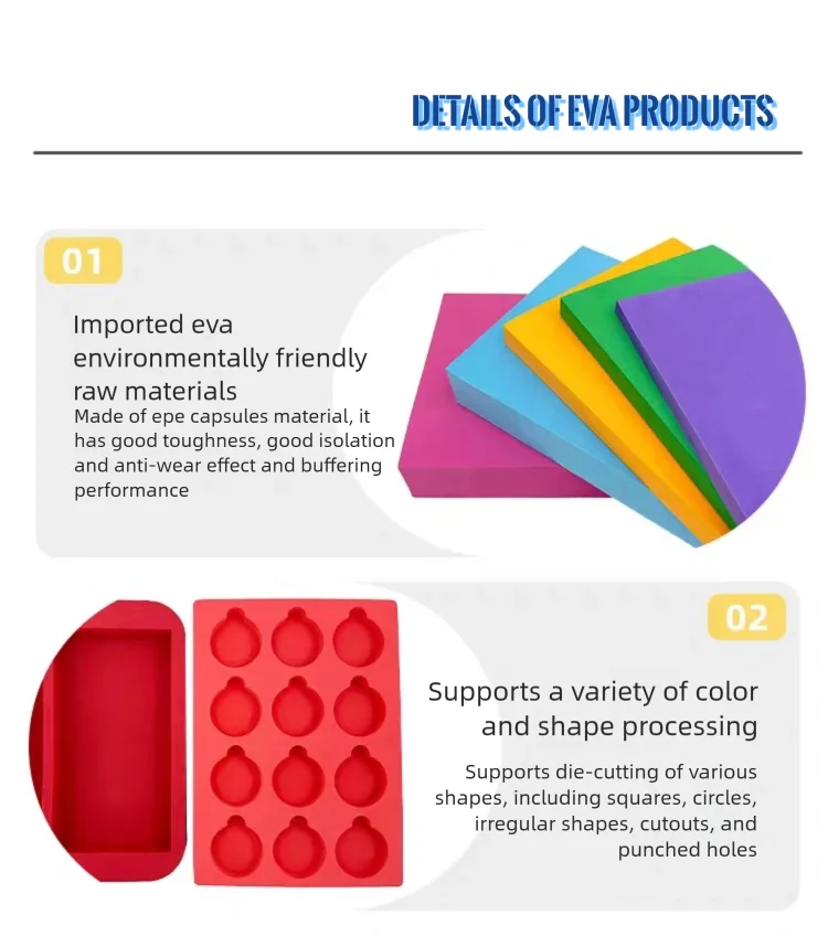4pcs 100x50x0.3cm Colorful EVA Foam Board Shock Absorption Foam Sheet Handmade DIY Cosplay EVA Rubber Sound-absorbing Foam Paper